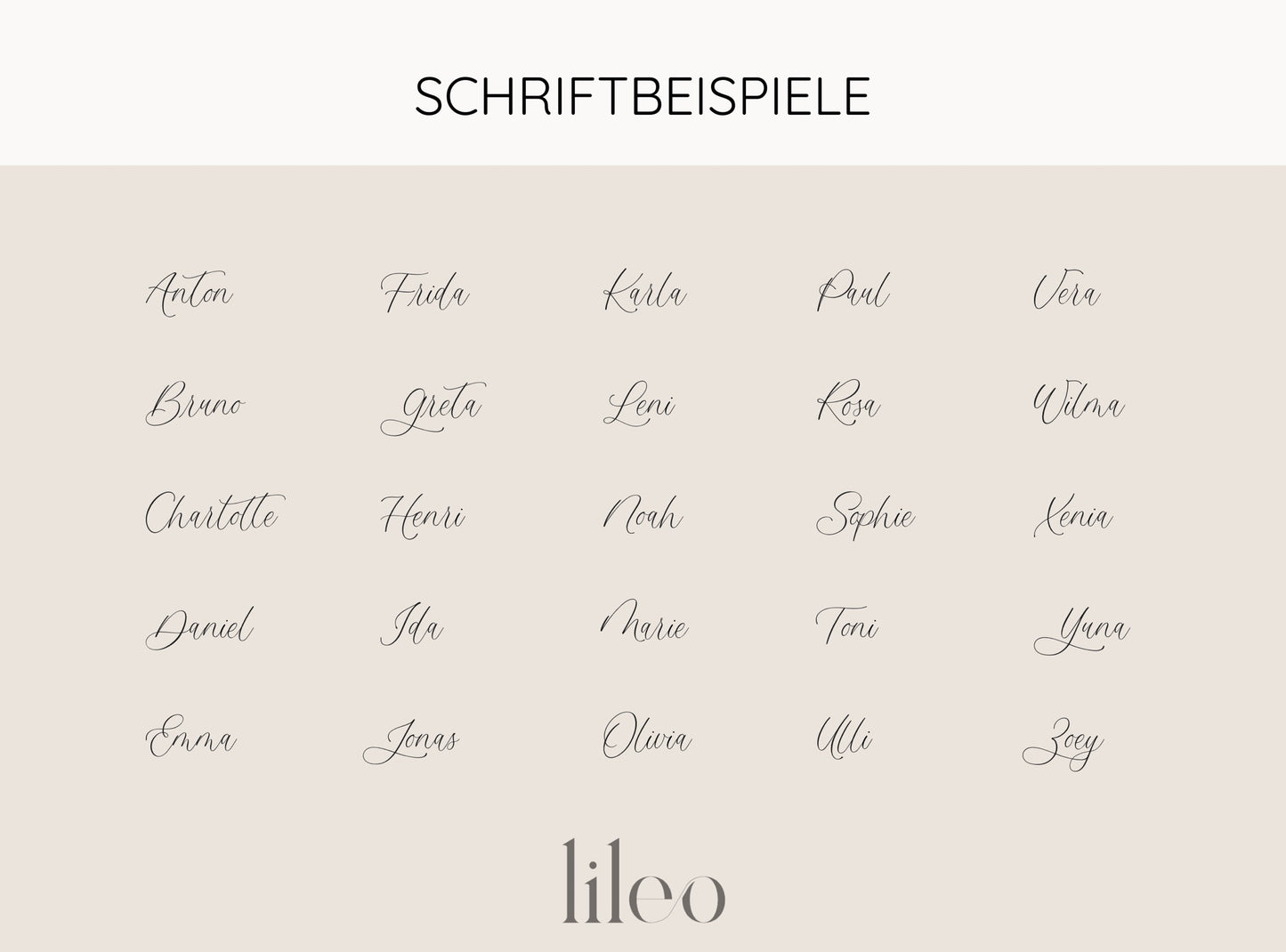 Personalisiertes Namensschild