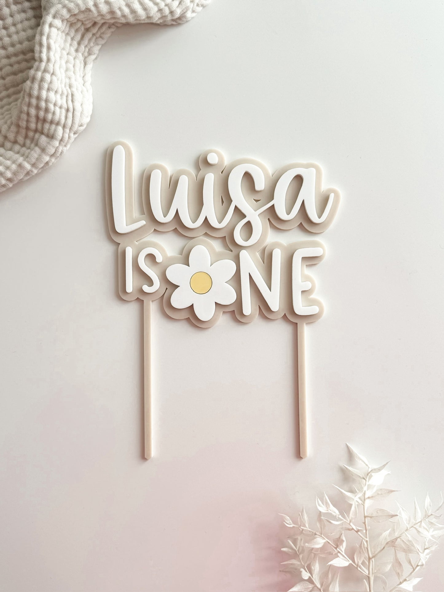 CAKE TOPPER ONE - Daisy