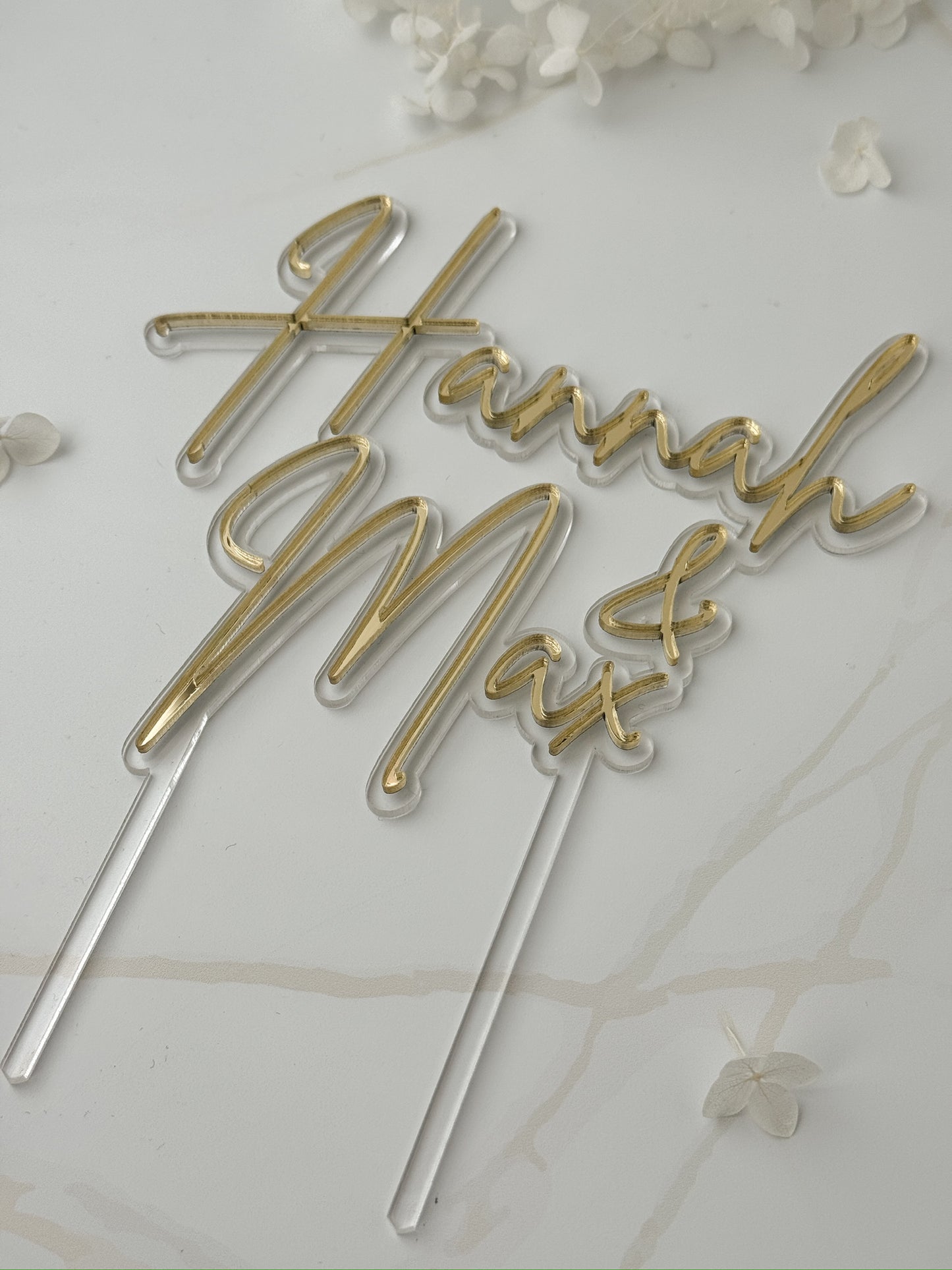 Personalisierter Caketopper - Hochzeit