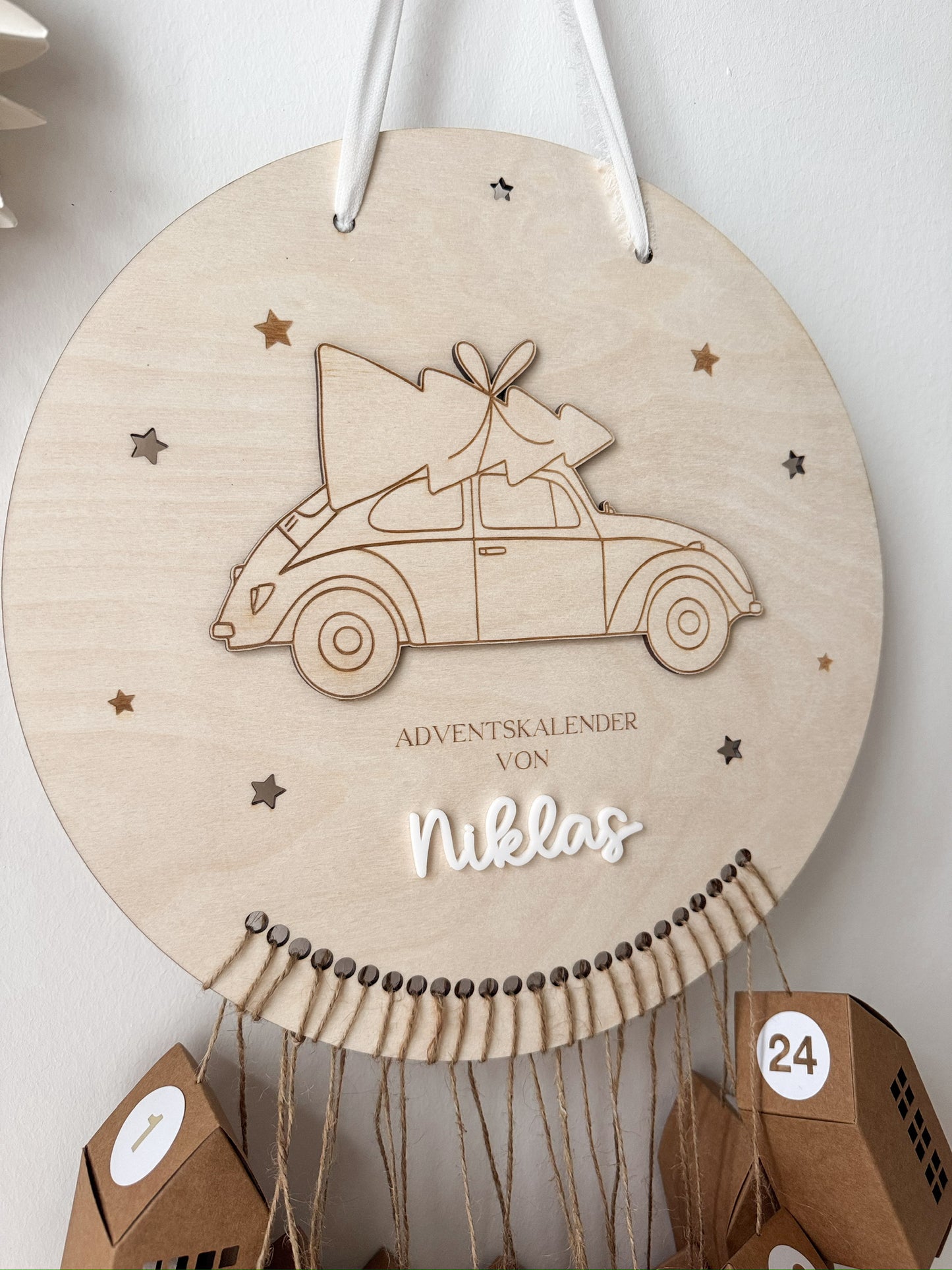 Personalisierter Aventskalender zum Befüllen - Auto