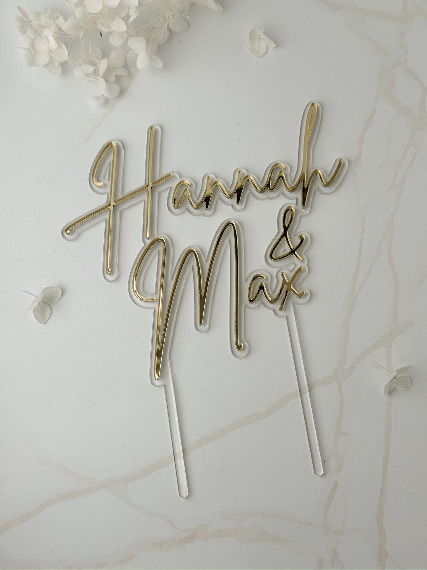 Personalisierter Caketopper - Hochzeit