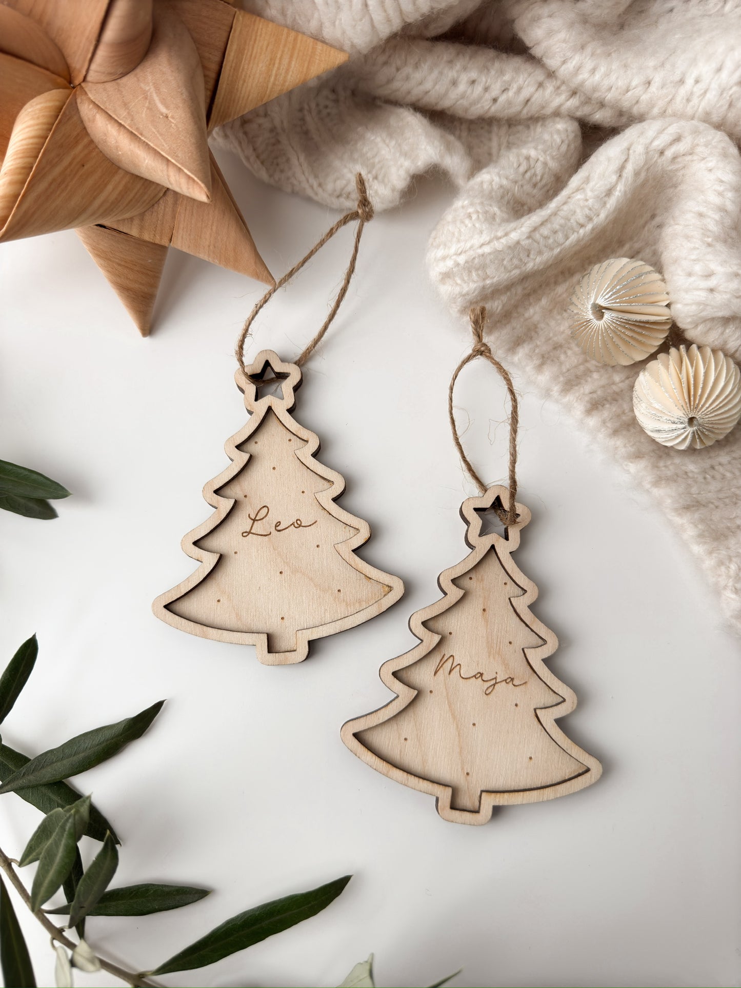 Personalisierter Christbaumanhänger - Tannenbäumchen