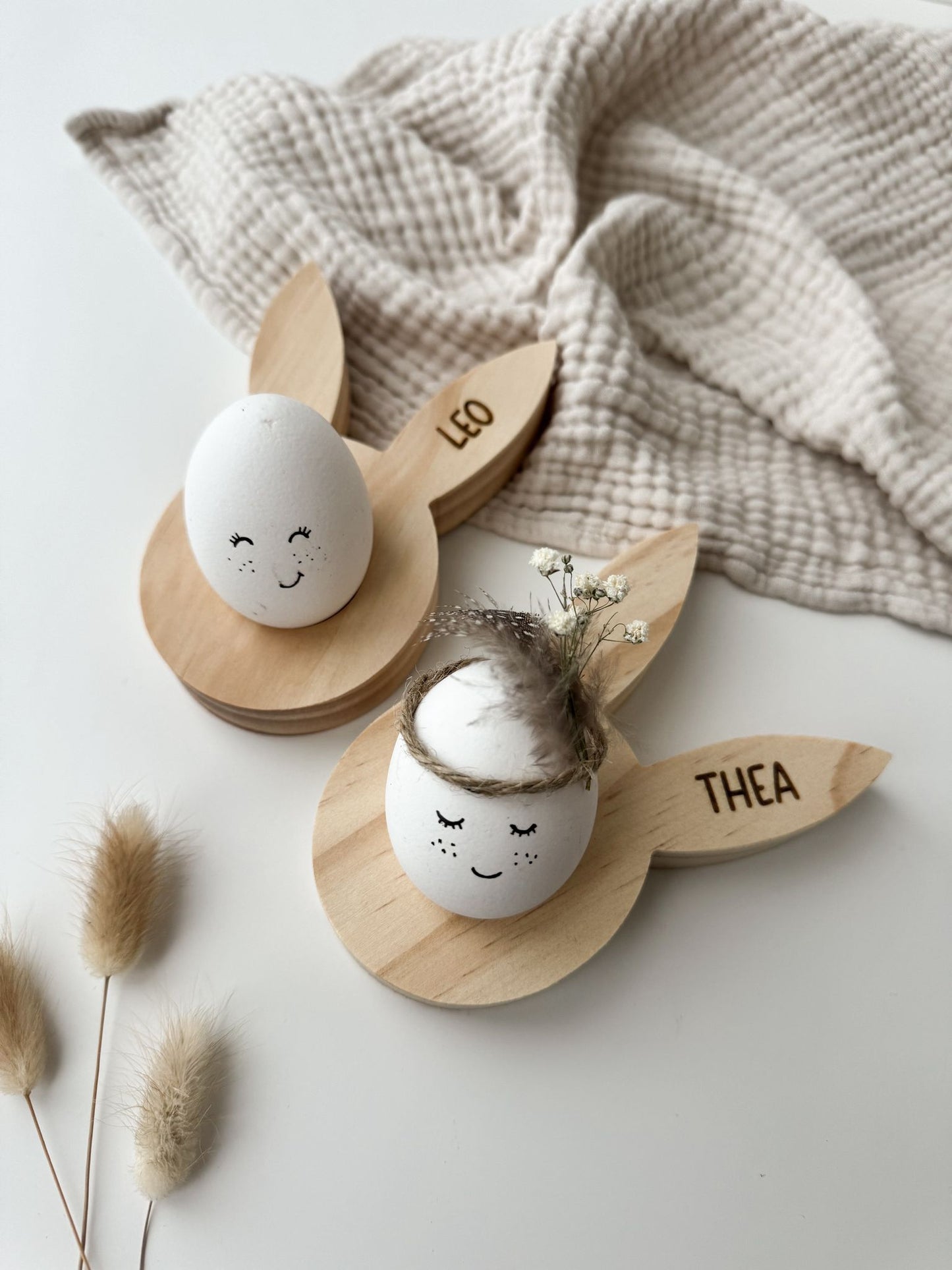 Personalisierter Eierbecher Hase
