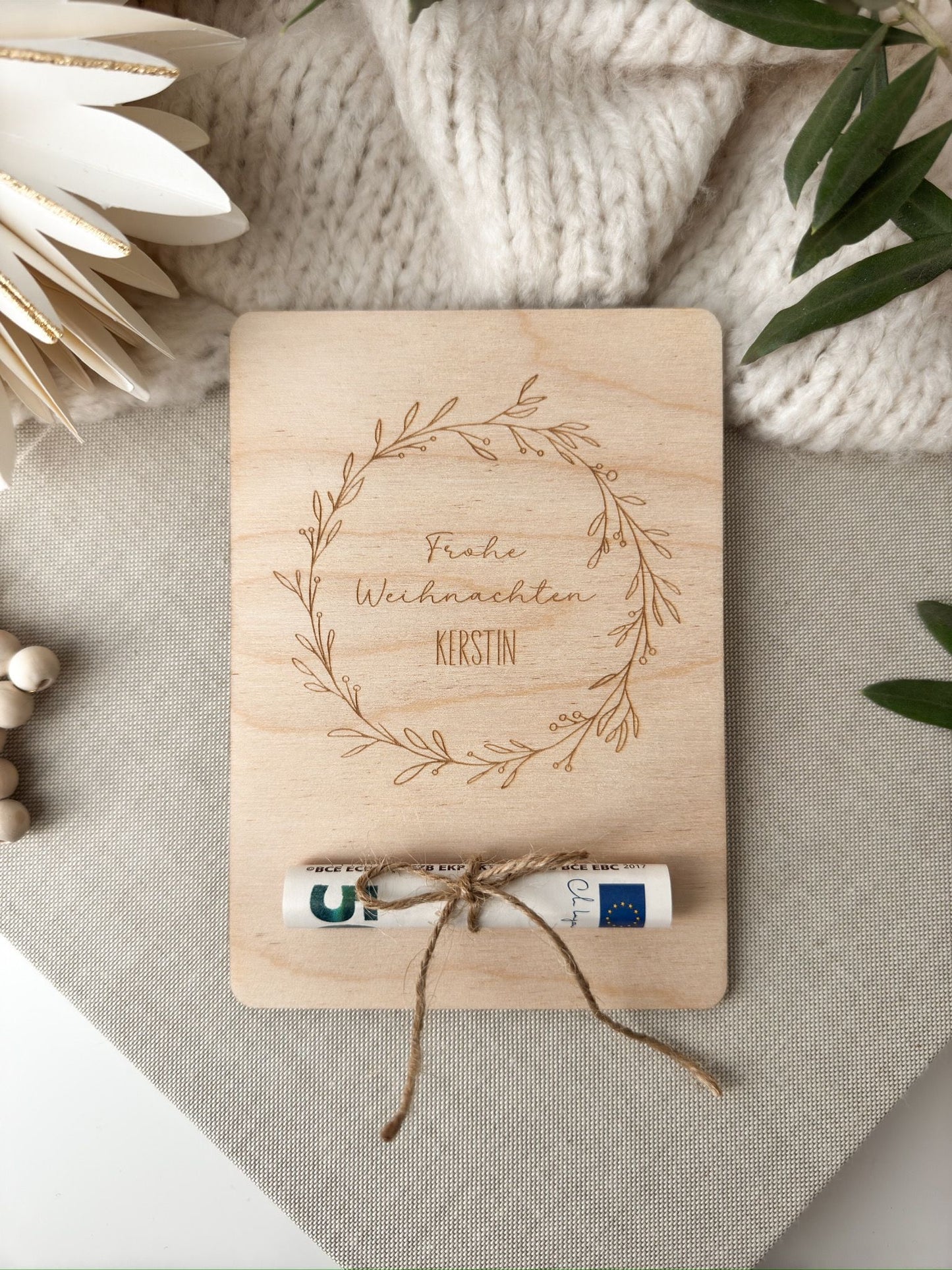Personalisiertes Geldgeschenk zu Weihnachten