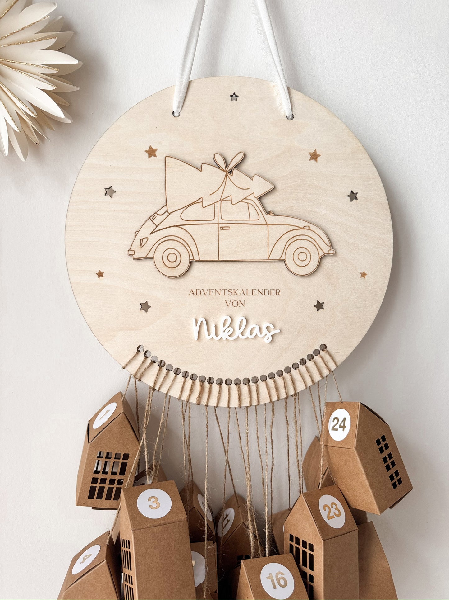 Personalisierter Aventskalender zum Befüllen - Auto
