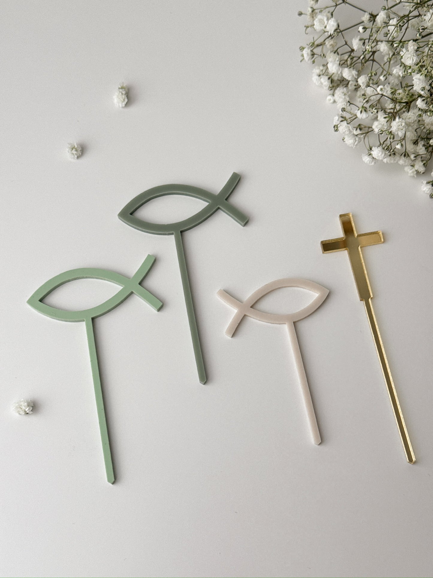 Cake Topper Set Taufe