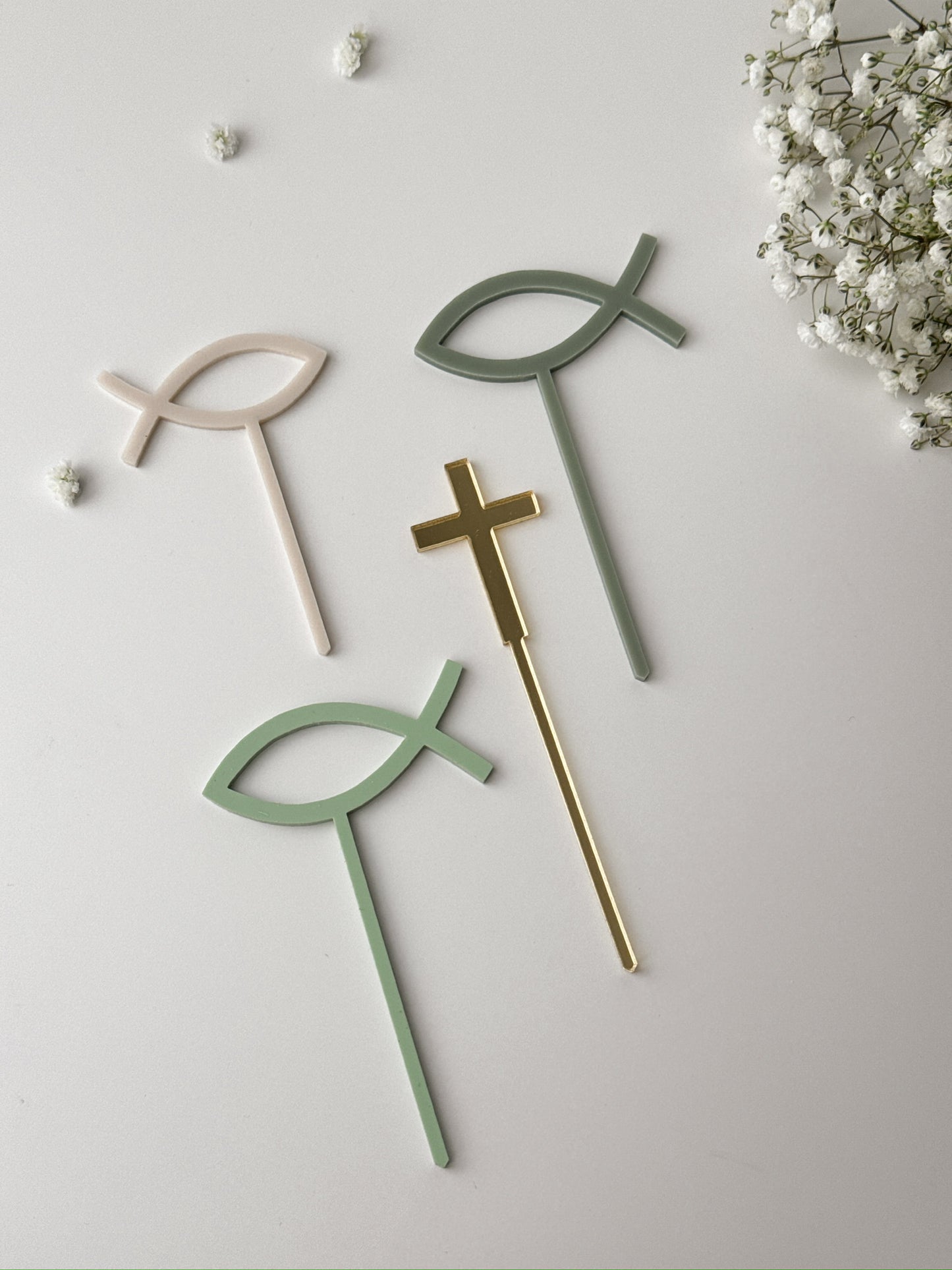 Cake Topper Set Taufe