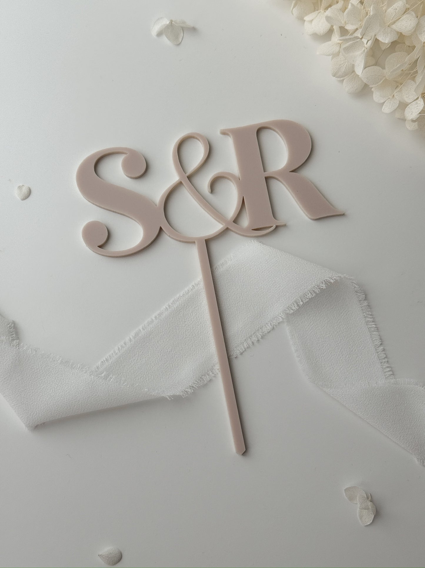 Personalisierter Cake Topper - Hochzeit