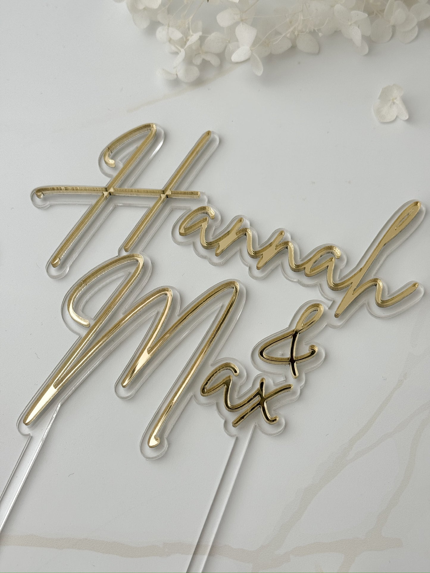 Personalisierter Caketopper - Hochzeit