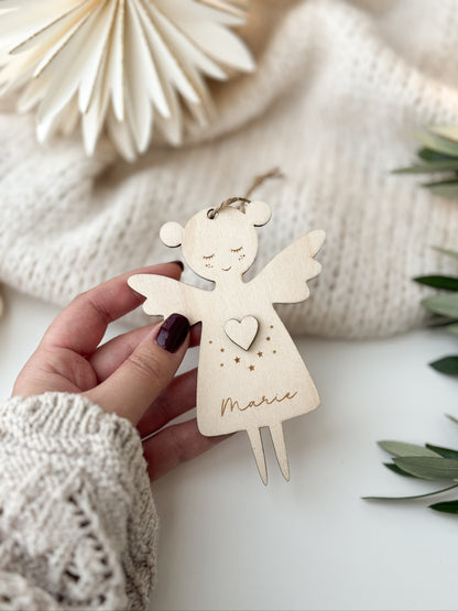 Personalisierter Christbaumanhänger - Engel