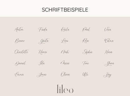 Personalisiertes Namensschild