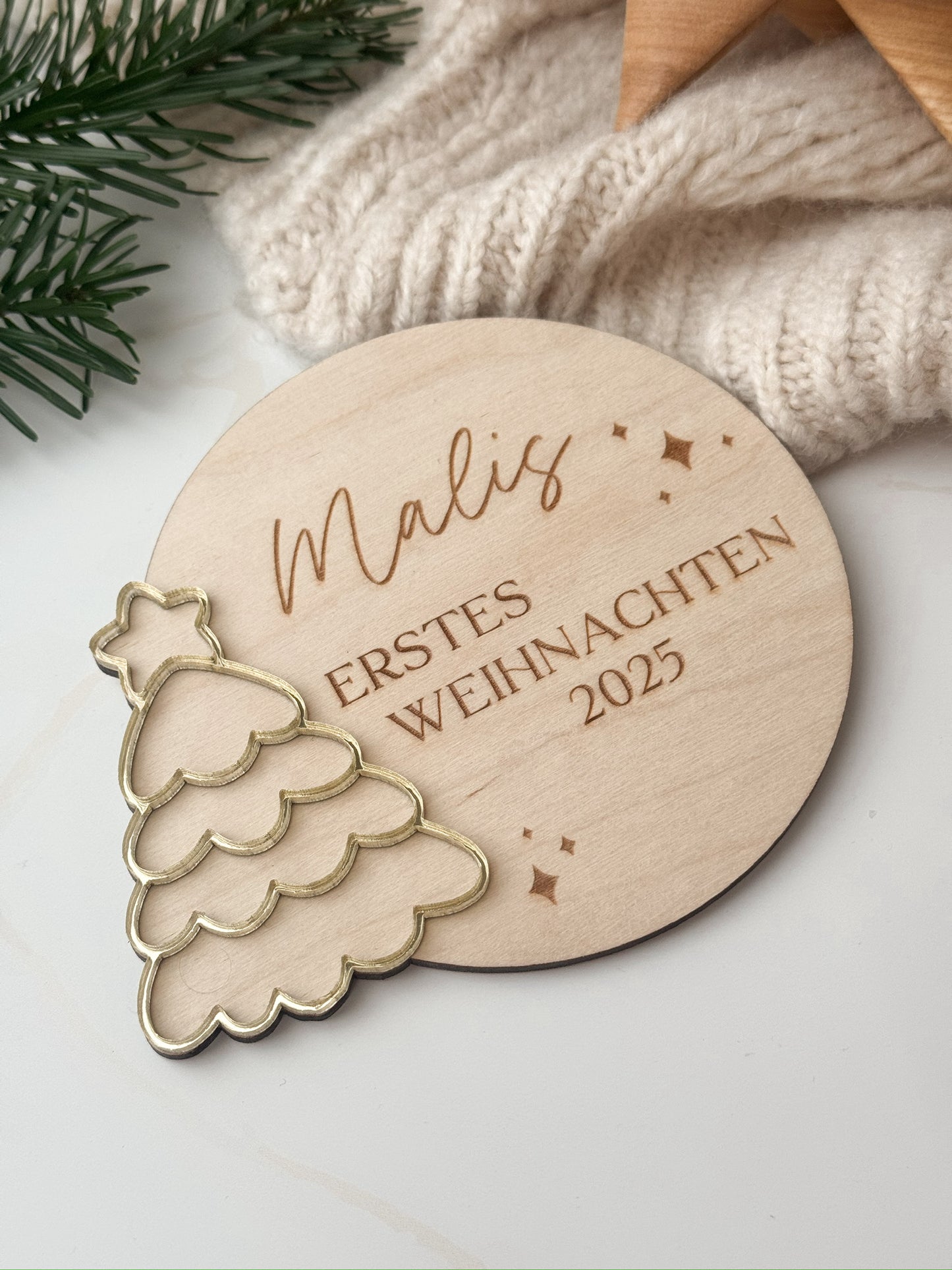 Meilensteinkarte - mein erstes Weihnachten