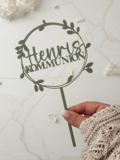 Personalisiertes Cake Topper | Taufe | Kommunion | Konfirmation