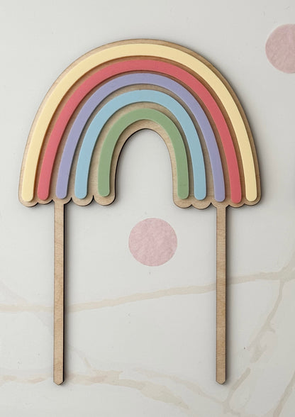 Regenbogen Cake Topper