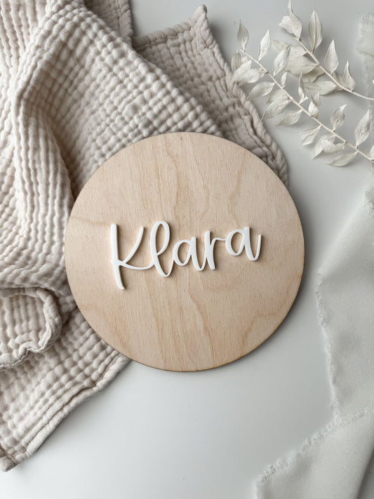 Personalisiertes Holzschild mit 3D Effekt