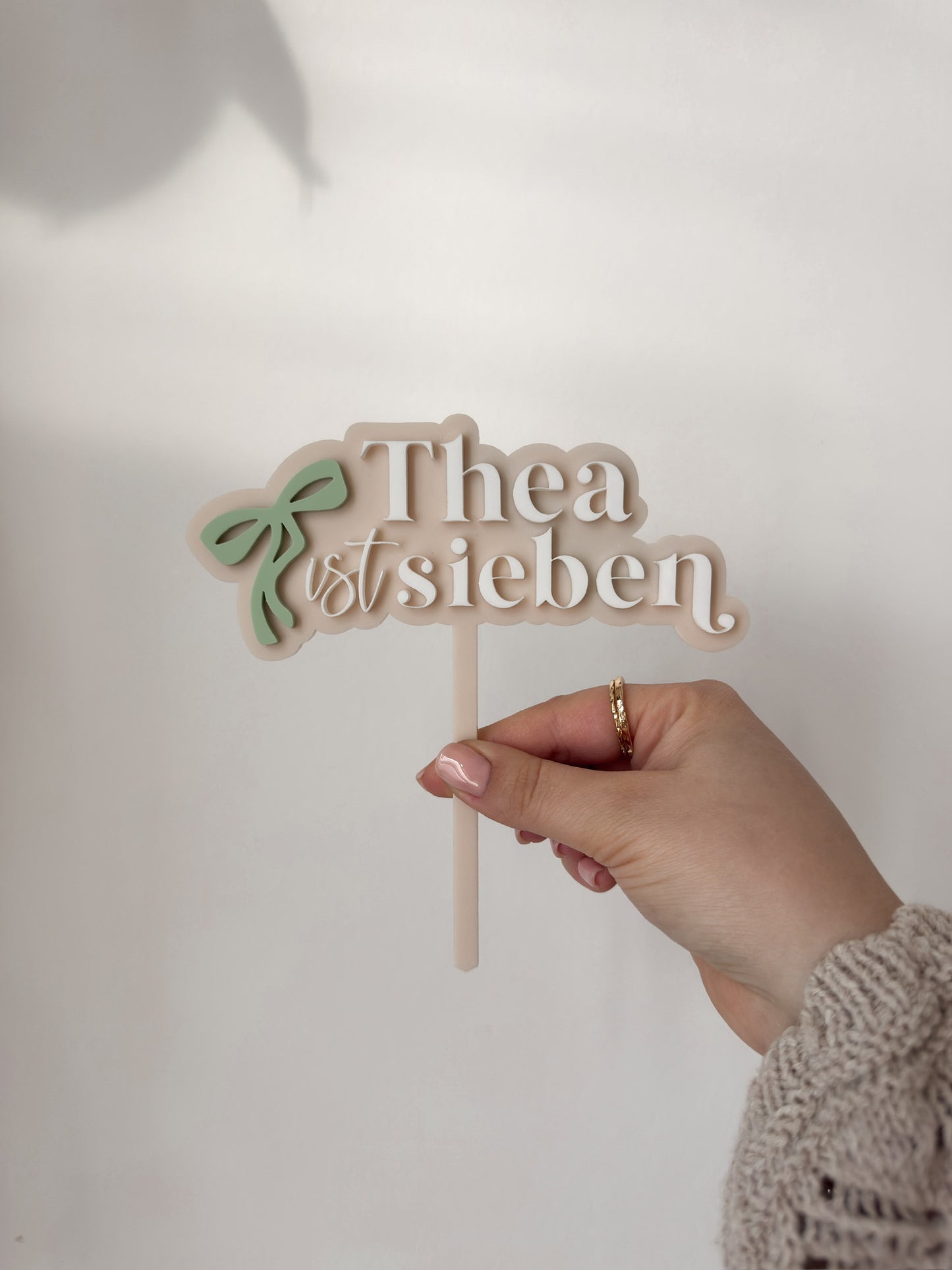 CAKE TOPPER - Schleife