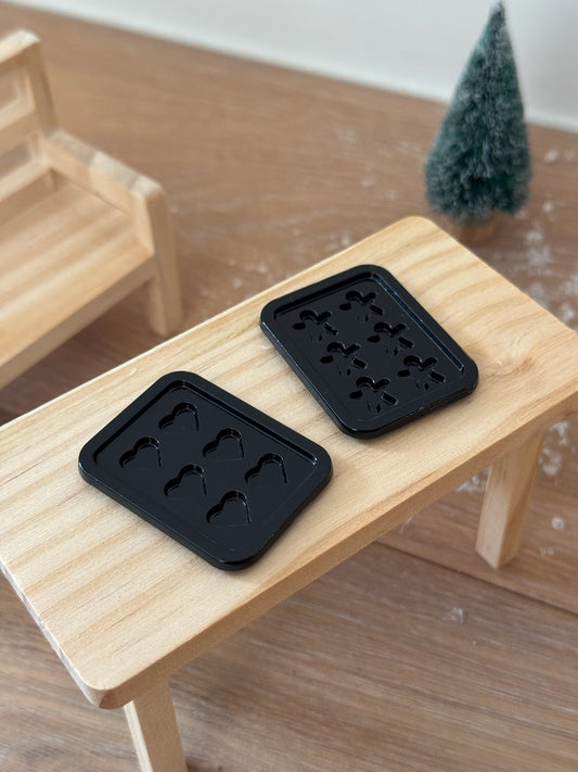 Miniatur Backbleche 2er-Set