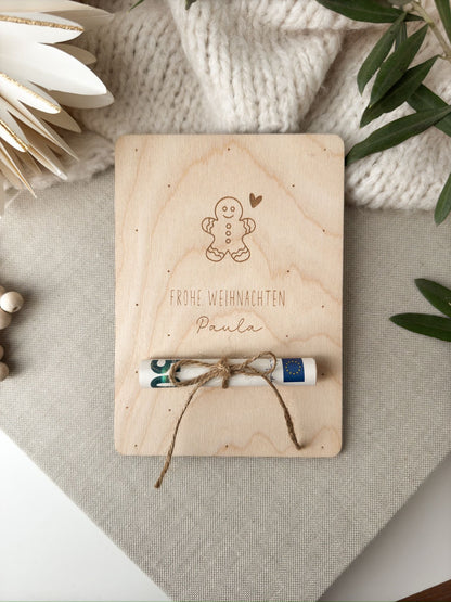 Personalisiertes Geldgeschenk zu Weihnachten