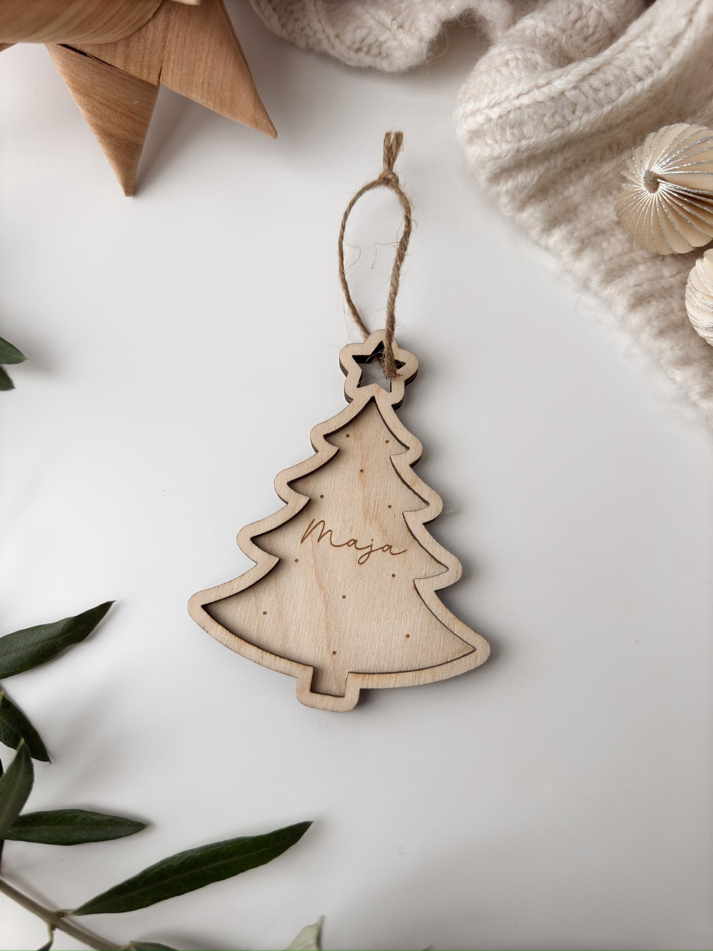 Personalisierter Christbaumanhänger - Tannenbäumchen