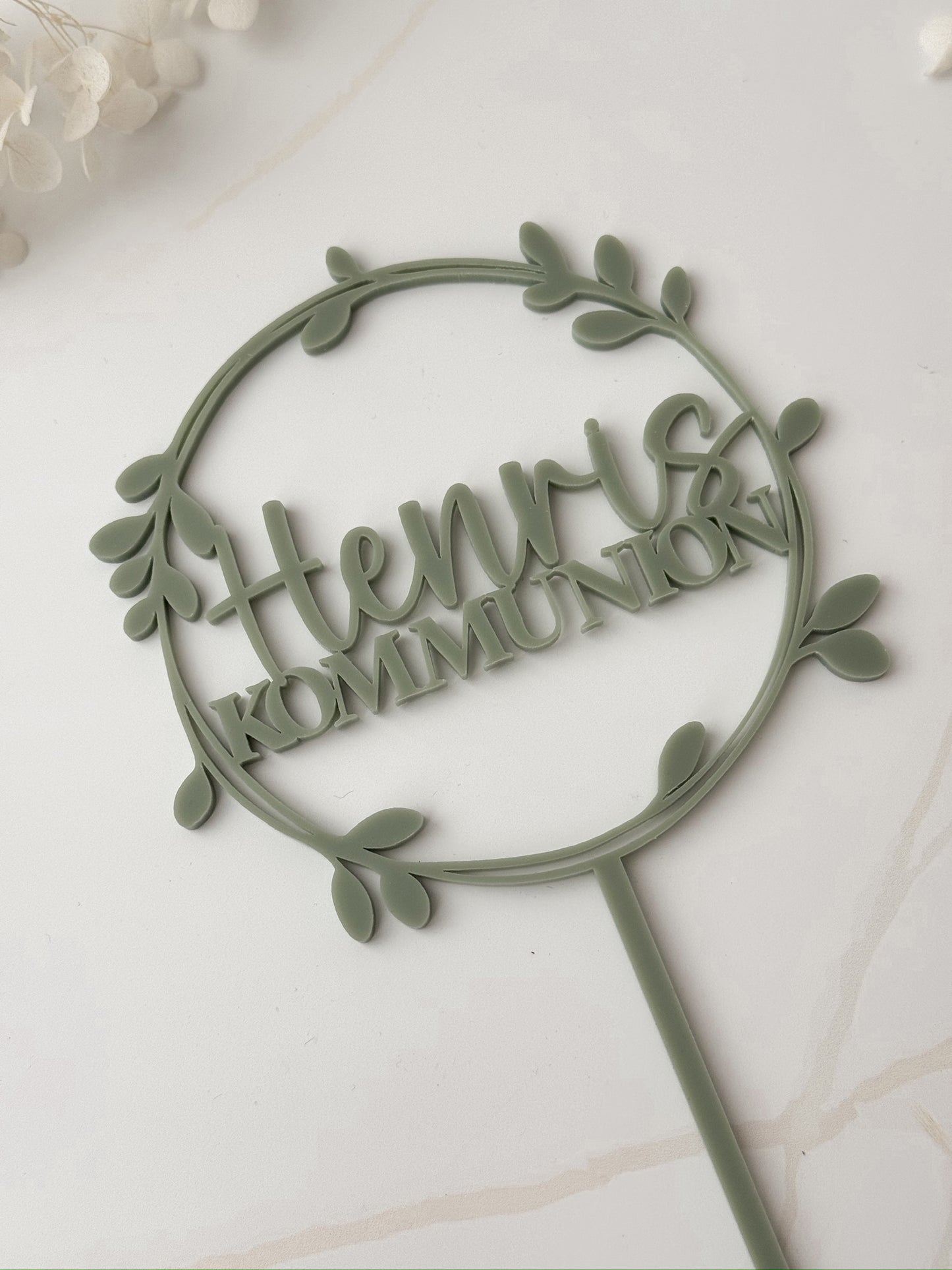 Personalisiertes Cake Topper | Taufe | Kommunion | Konfirmation