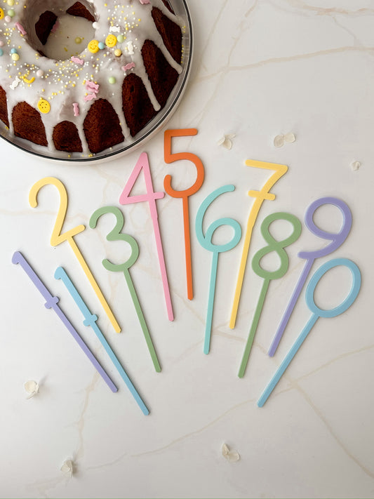 Zahlen Cake Topper