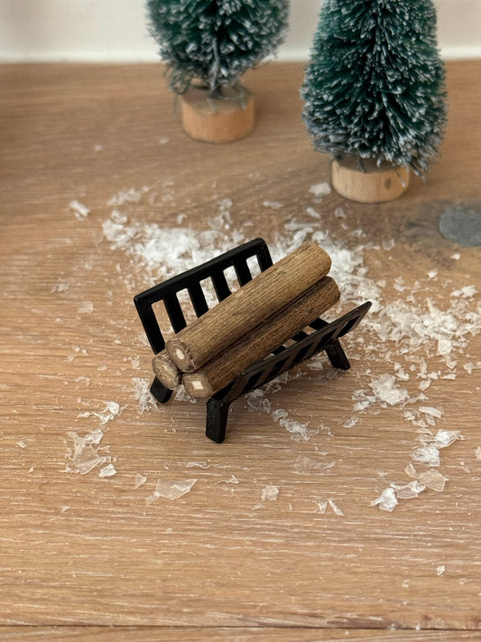Miniatur Kaminholz-Halter