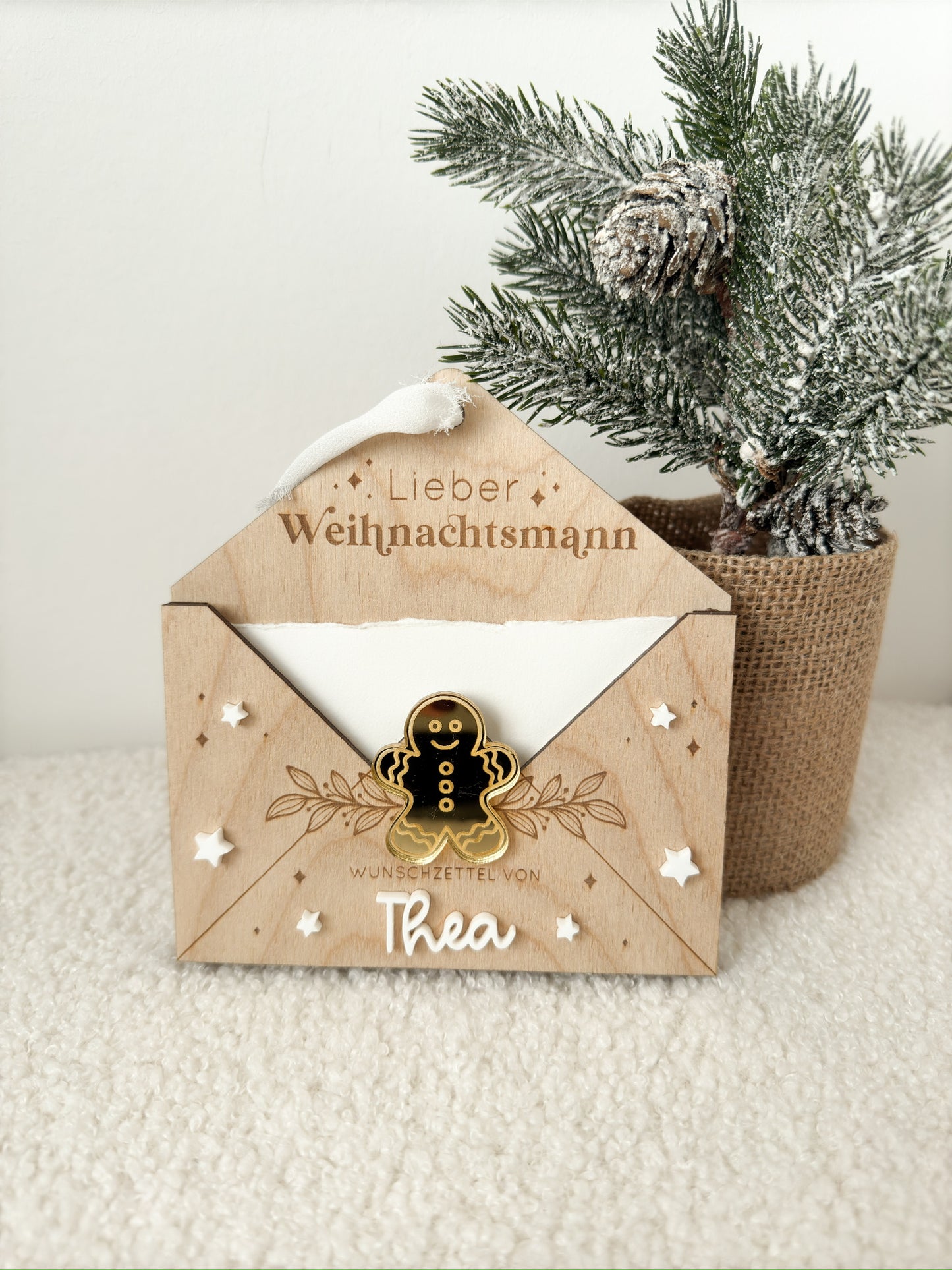 Wunschzettel aus Holz