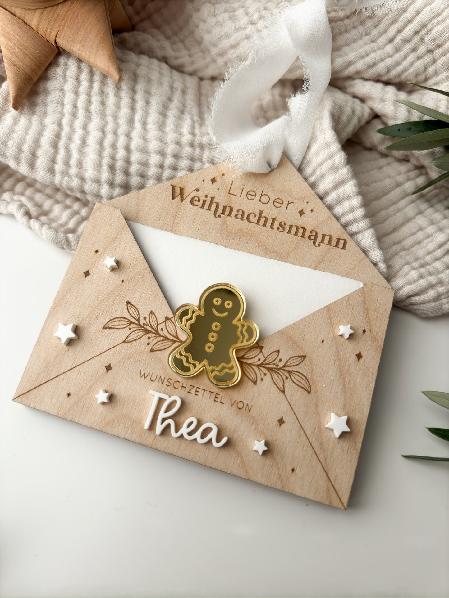 Wunschzettel aus Holz