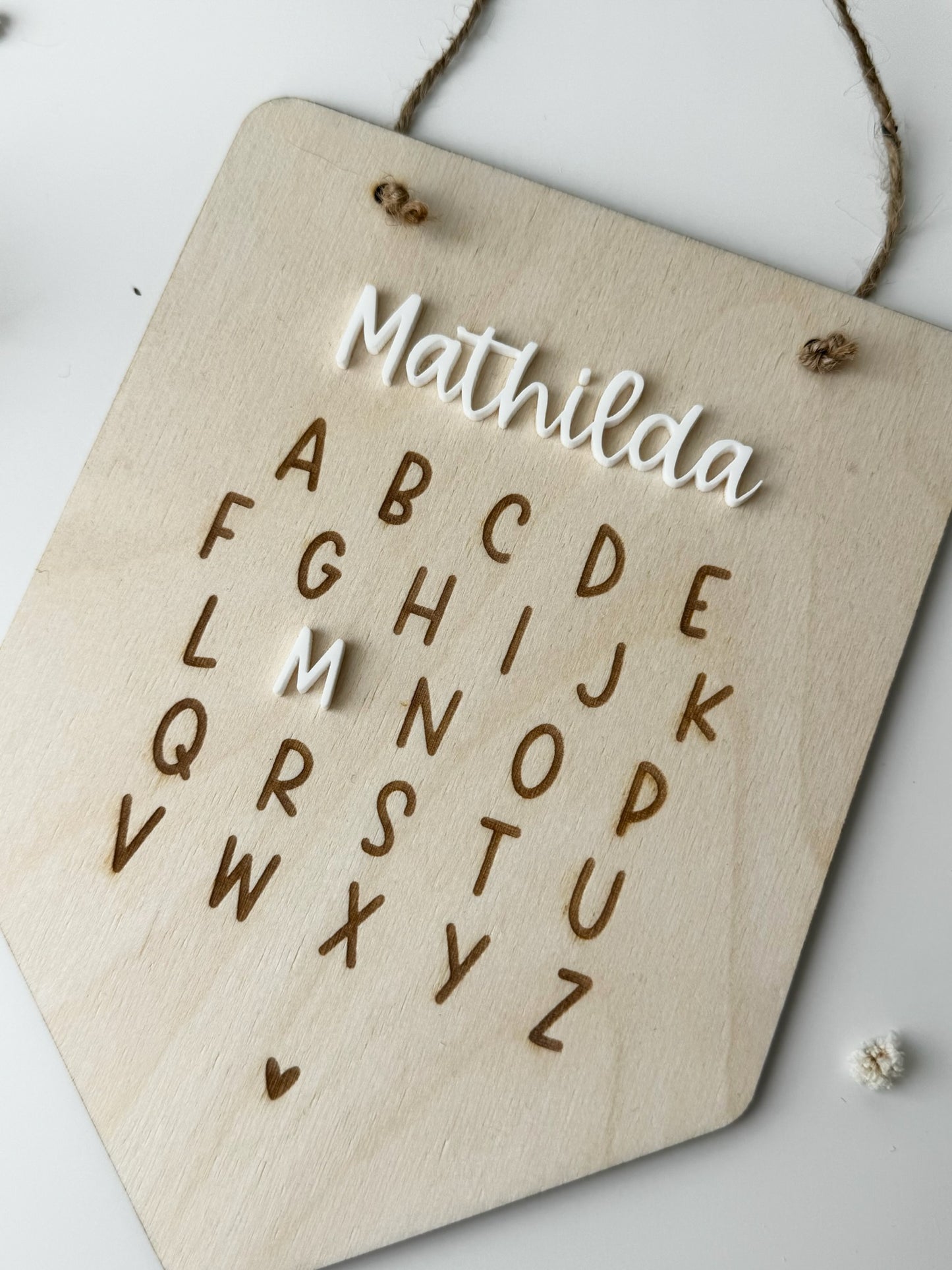 Personalisiertes Namensschild zur Einschulung