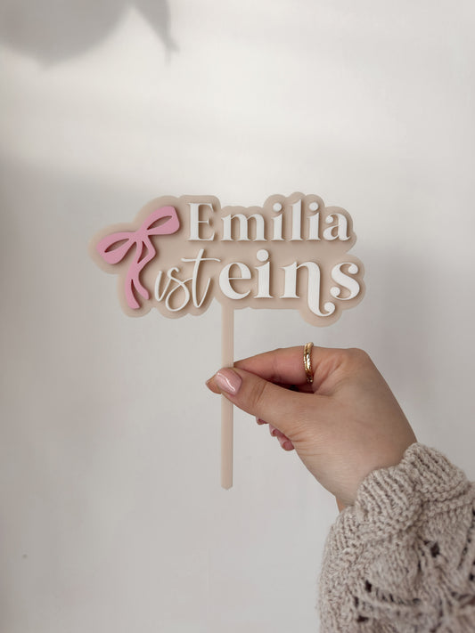 CAKE TOPPER - Schleife