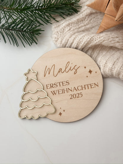 Meilensteinkarte - mein erstes Weihnachten