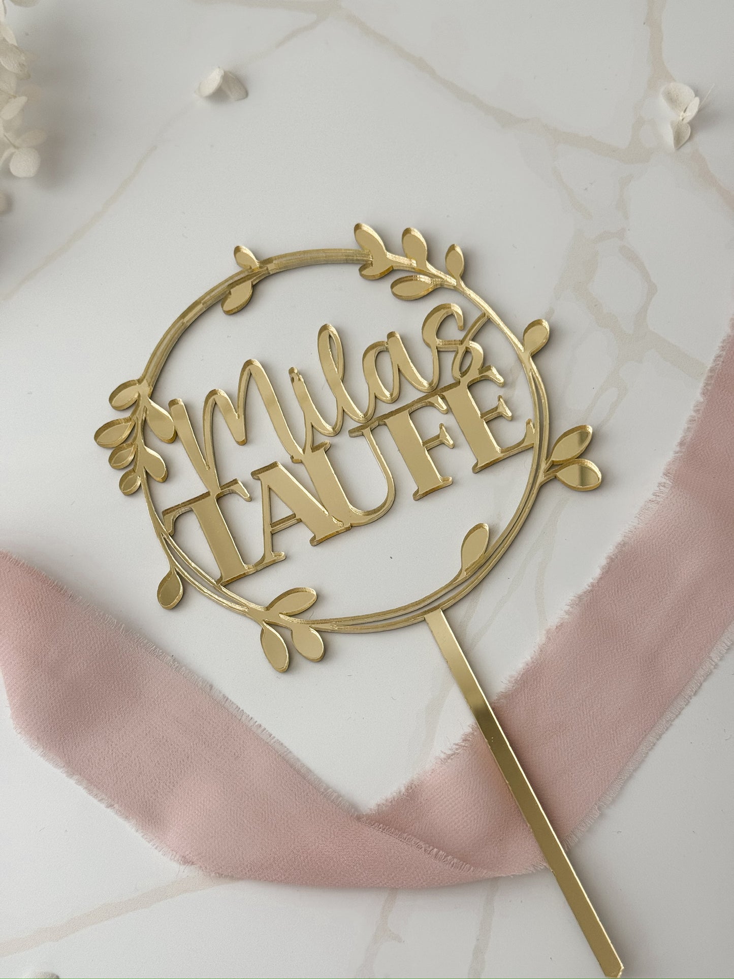 Personalisiertes Cake Topper | Taufe | Kommunion | Konfirmation
