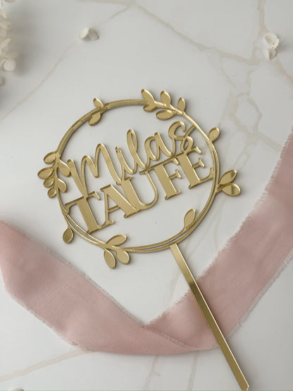 Personalisiertes Cake Topper | Taufe | Kommunion | Konfirmation
