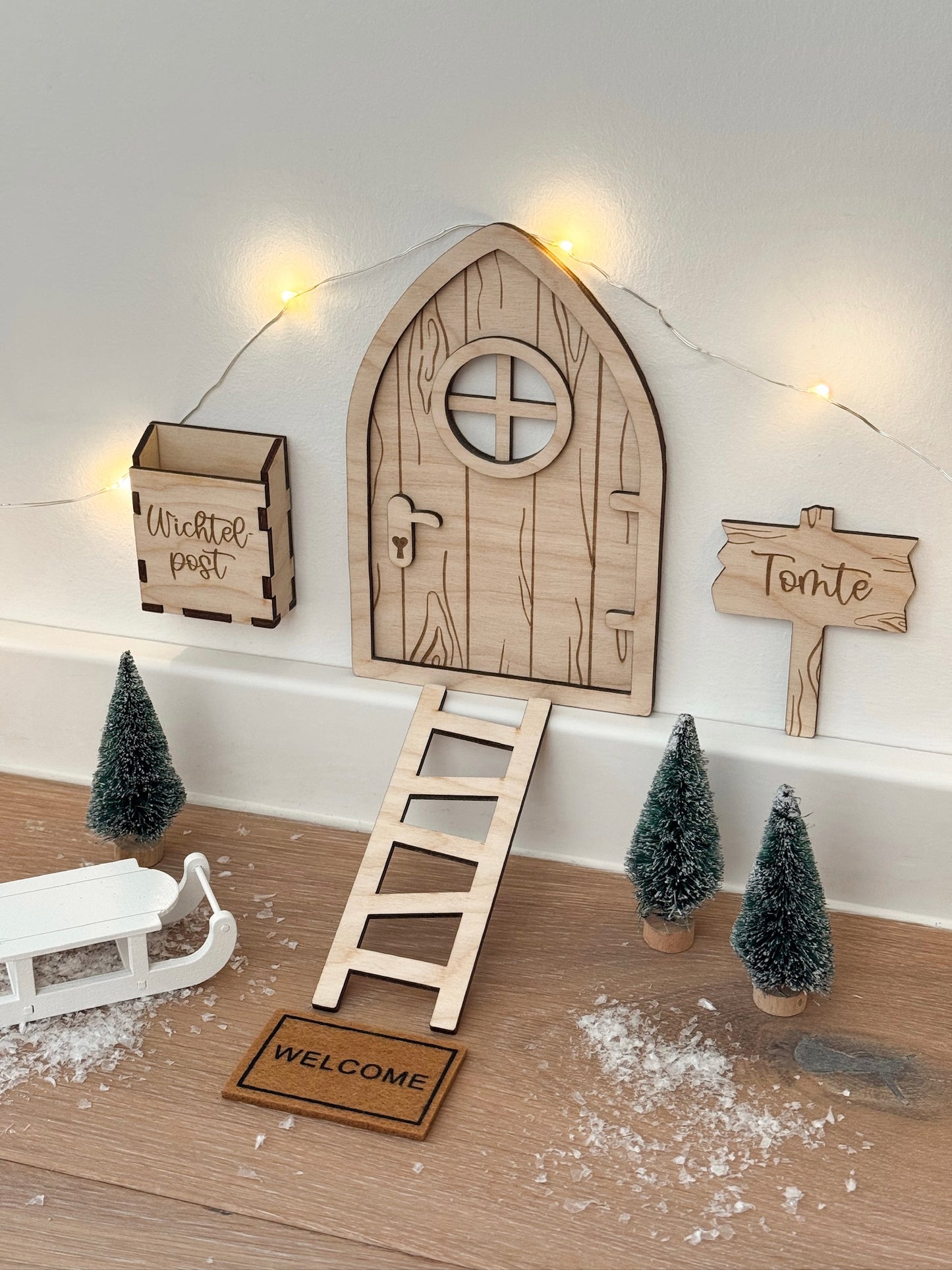 Wichtelset aus Holz personalisiert