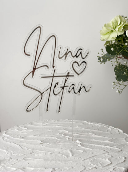 Personalisierter Caketopper - Hochzeit