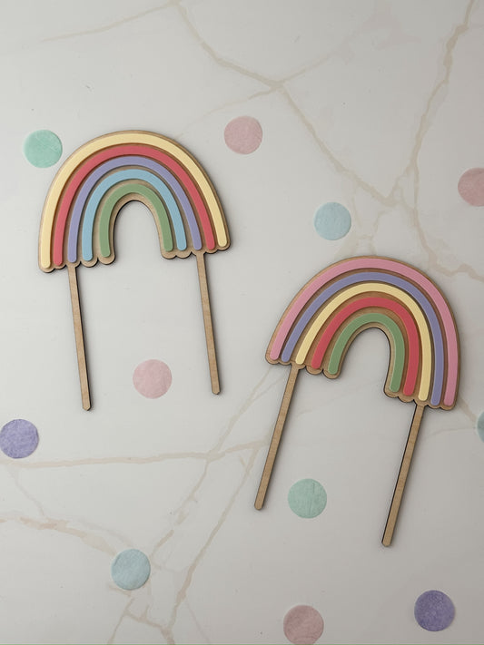 Regenbogen Cake Topper