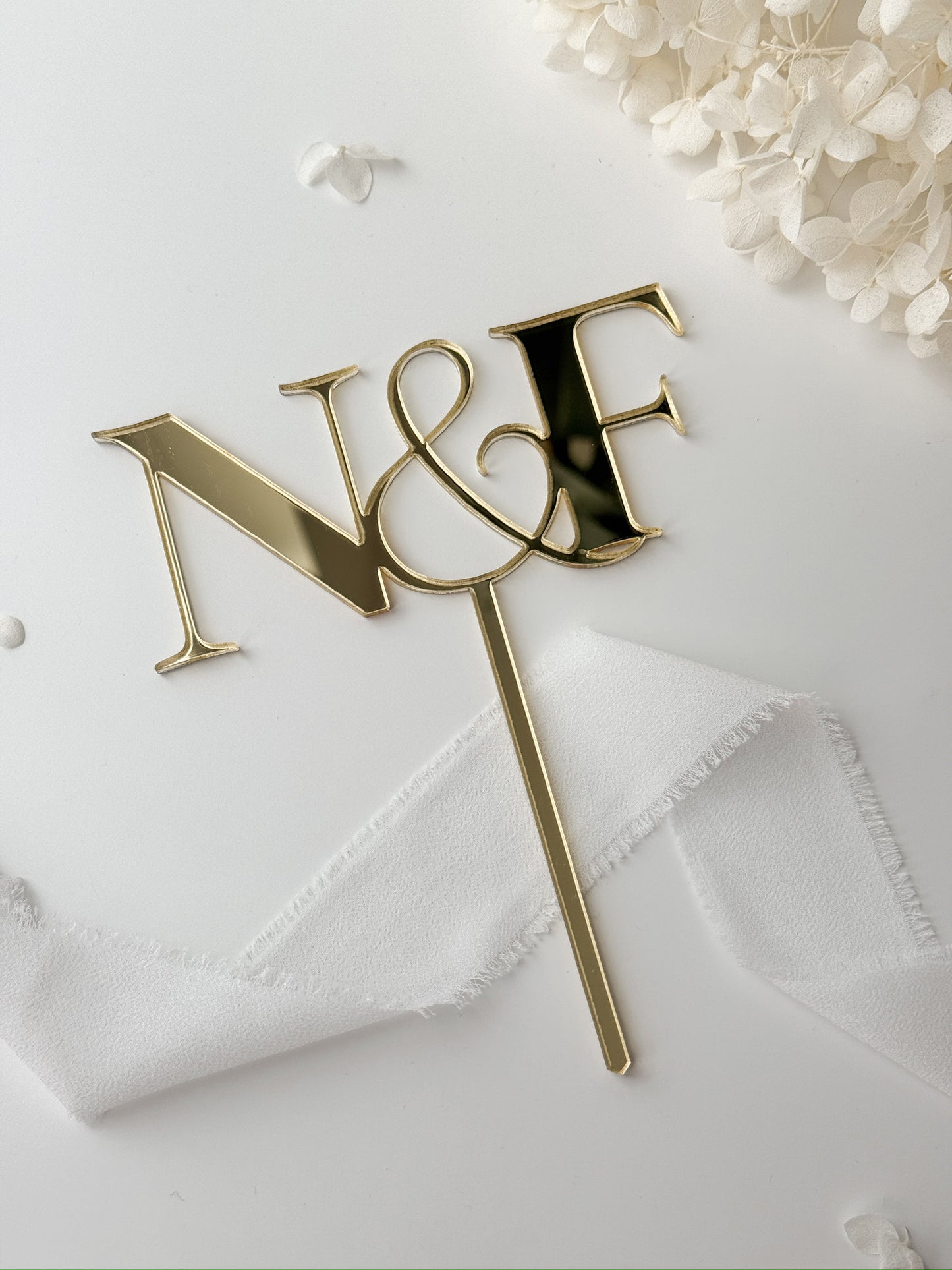 Personalisierter Cake Topper - Hochzeit