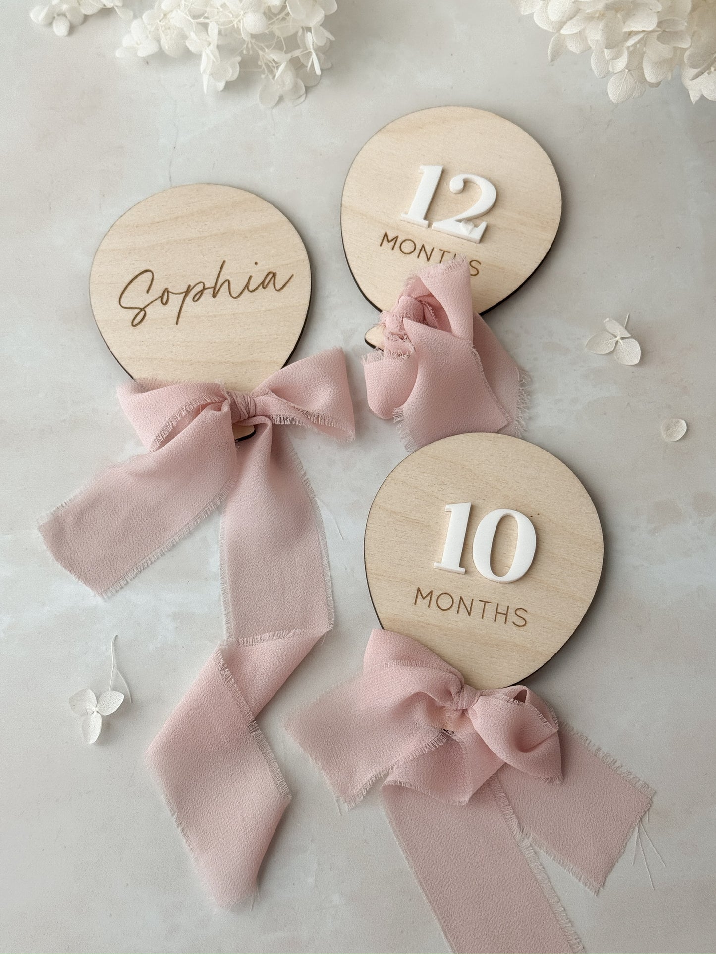 Personalisiertes Meilensteinkarten-Set