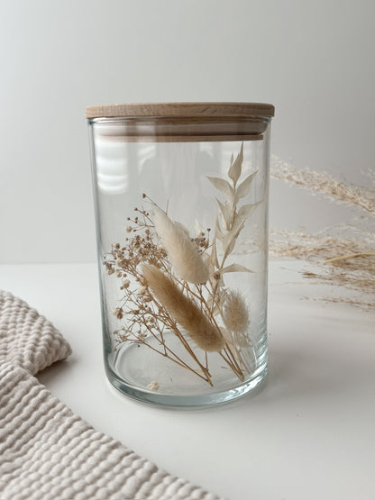 Vorratsglas mit Holzdeckel - Weihnachten