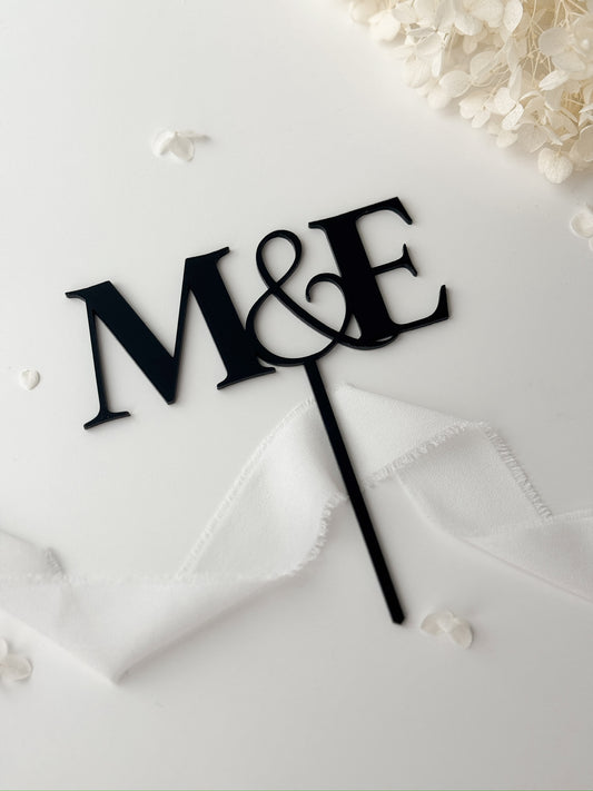 Personalisierter Cake Topper - Hochzeit