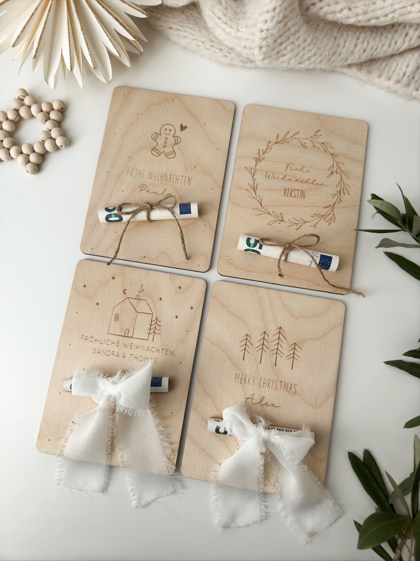Personalisiertes Geldgeschenk zu Weihnachten
