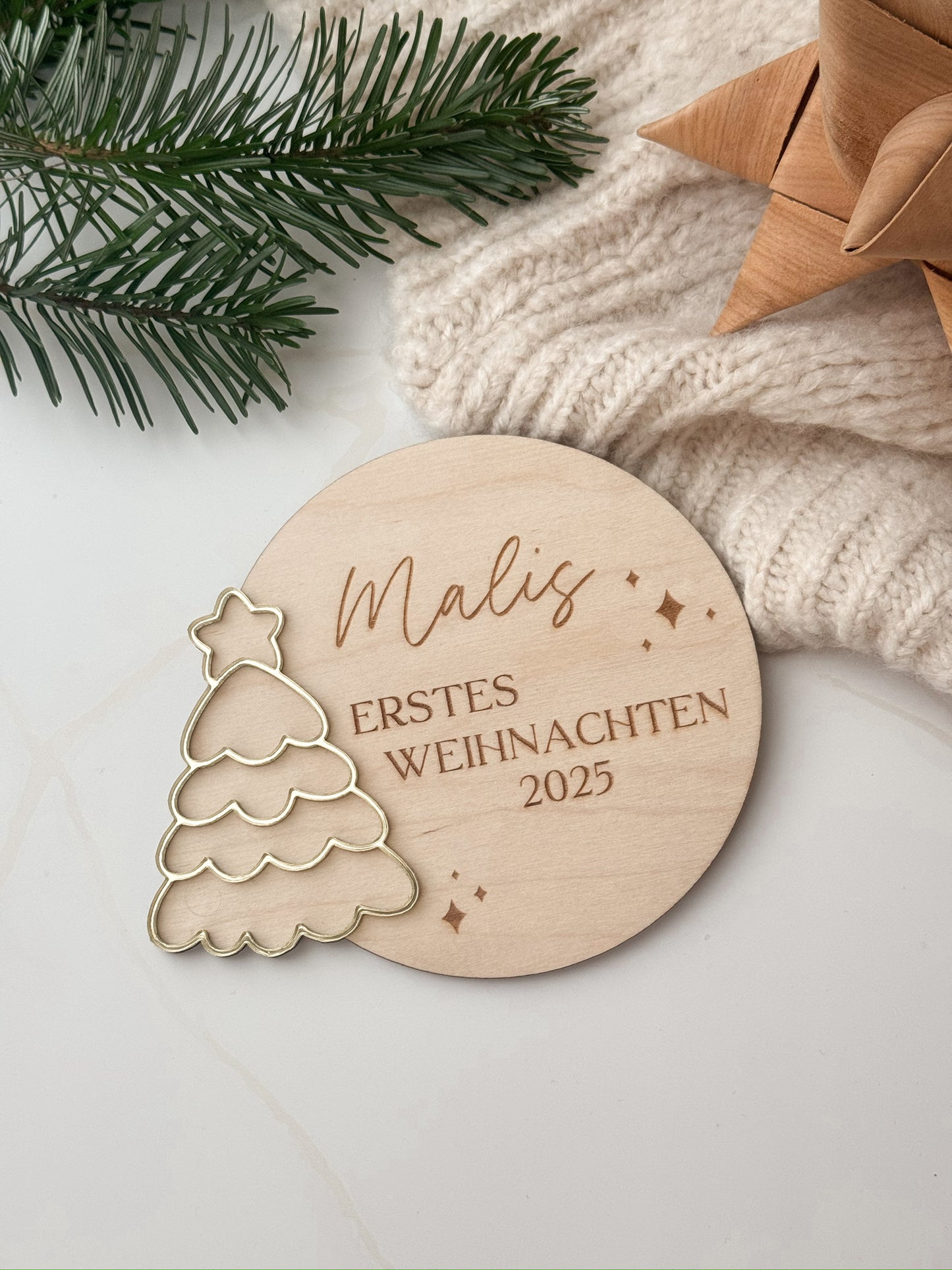 Meilensteinkarte - mein erstes Weihnachten