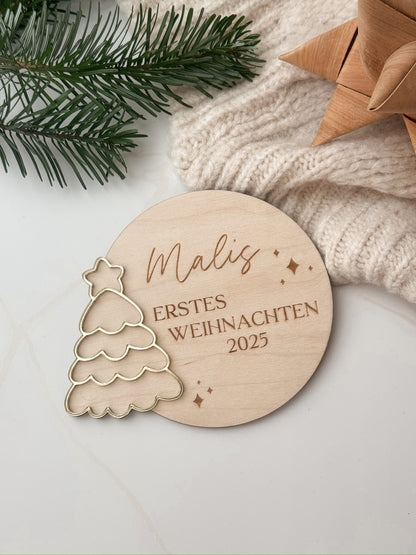 Meilensteinkarte - mein erstes Weihnachten
