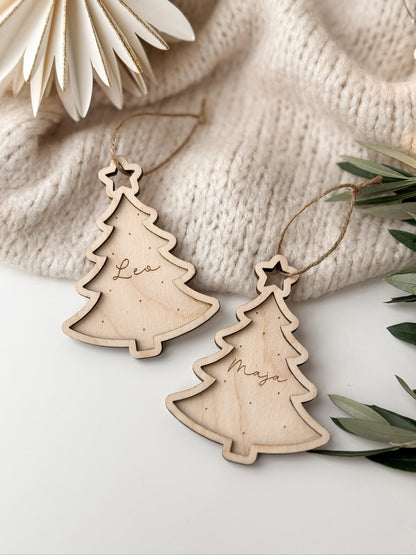 Personalisierter Christbaumanhänger - Tannenbäumchen