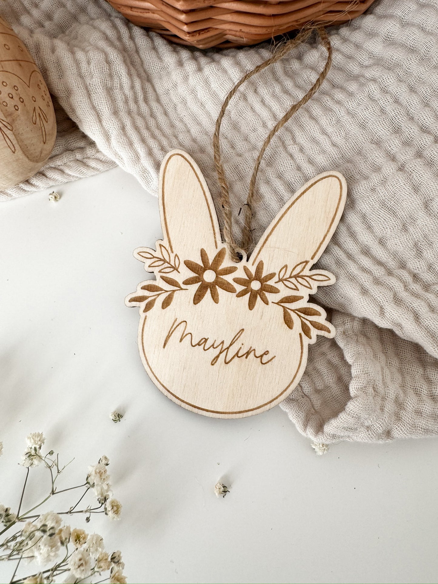Personalisierter Osteranhänger - Hase