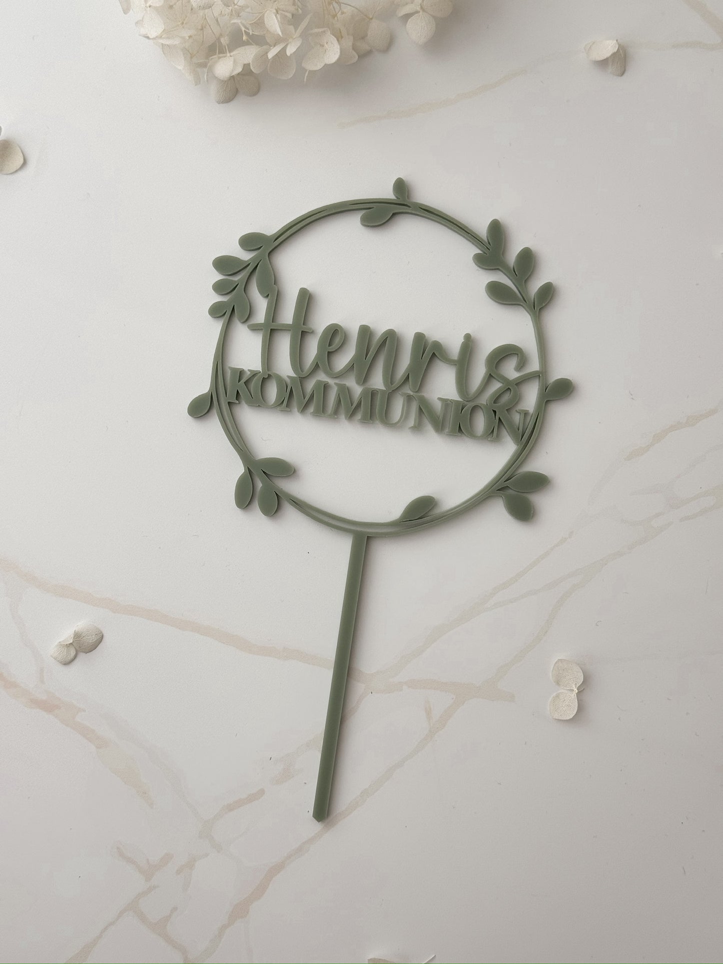 Personalisiertes Cake Topper | Taufe | Kommunion | Konfirmation