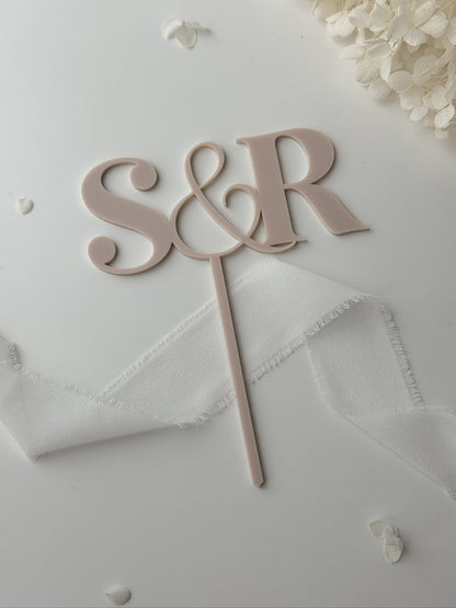Personalisierter Cake Topper - Hochzeit