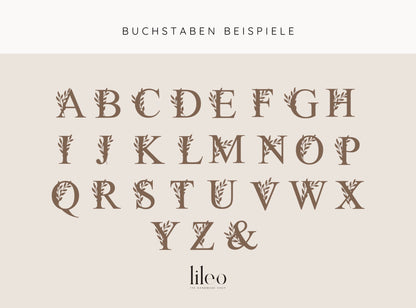 Personalisierte Erinnerungskiste zur Geburt - Initial