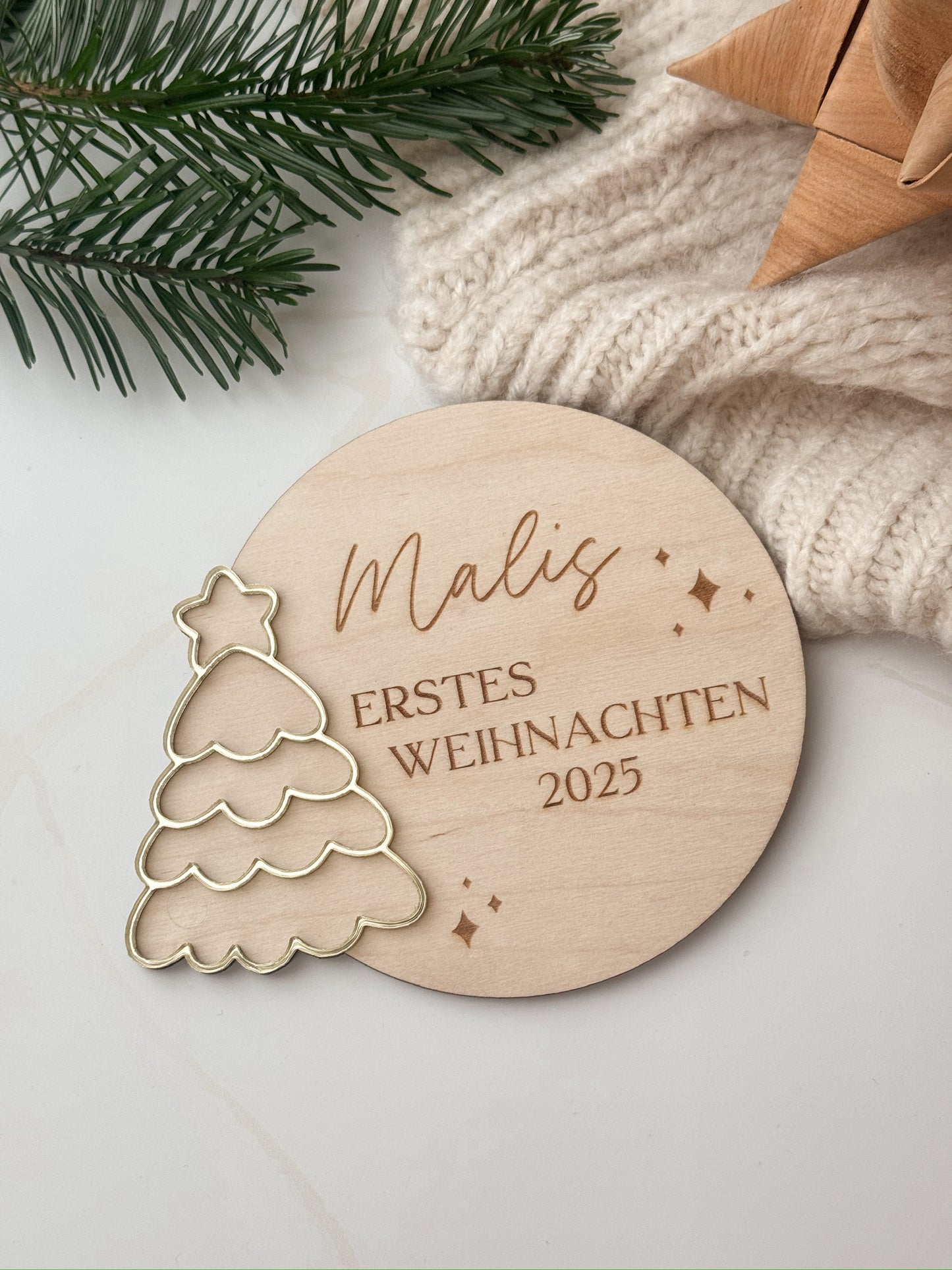 Meilensteinkarte - mein erstes Weihnachten