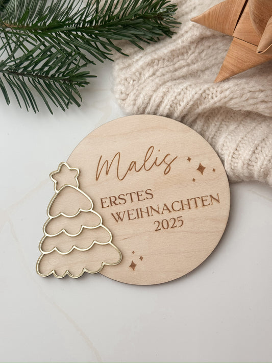 Meilensteinkarte - mein erstes Weihnachten